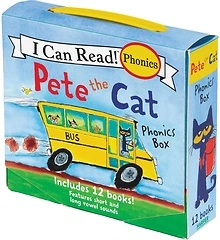 Pete the Cat 12 - Book Phonics Fun – Box of 12 Mini - Books for Kids Ages 3 - 6