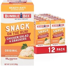 Bumble Bee Snack On The Run! Chicken Salad with Crackers, 12 Count