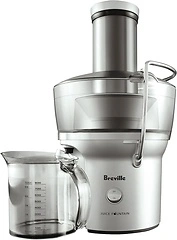 Breville BJE200XL Juice Fountain Compact Centrifugal Machine, 25 fl oz, Silver