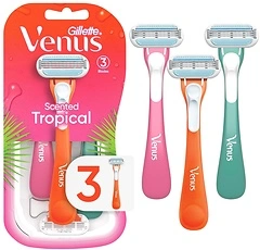 Gillette Venus Tropical Women's Disposable Razor, 3 Count