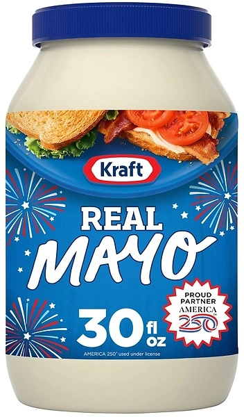 Kraft Real Mayo Creamy & Smooth Mayonnaise, Keto & Low Carb, 30 fl oz Jar