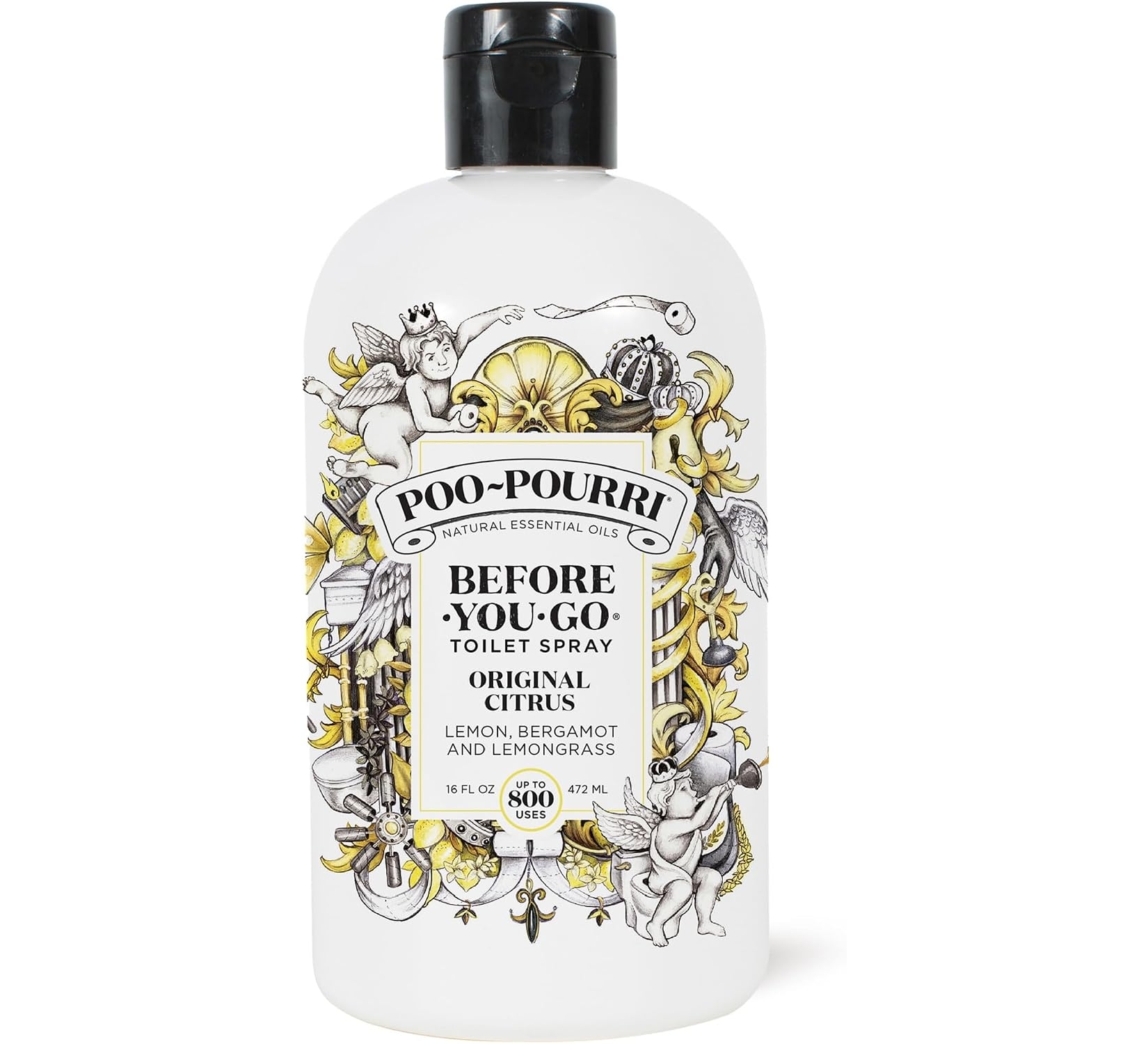 Poo-Pourri Before-You-Go Toilet Spray Refill, Original Citrus, 16 Fl Oz