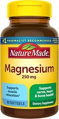 Nature Made Magnesium 250 mg, 90 Softgels, Supports Muscle, Heart, Bone Health
