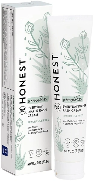 The Honest Company Hypoallergenic Diaper Rash Cream, 2.5 oz, Calming Ointment