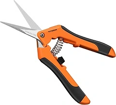 VIVOSUN 6.5 Inch Gardening Scissors Hand Pruner with Stainless Steel Blades