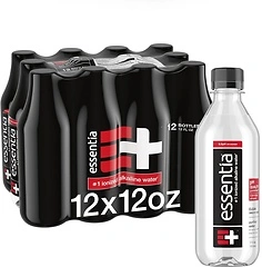 Essentia Water, Water Ionized Alkaline, 12 Fl Oz, 12 Pack