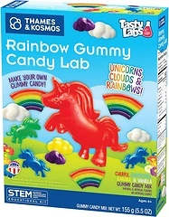 Thames & Kosmos Rainbow Gummy Candy Lab - Unicorns & Clouds, STEM Experiment Kit