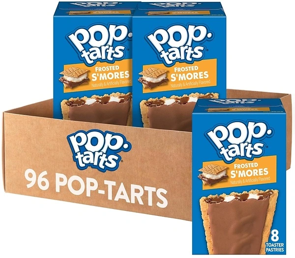 Pop-Tarts Frosted S'mores, Breakfast Foods, Value Pack, 64 Pastries