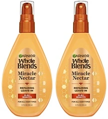 Garnier Whole Blends Miracle Nectar 10 - in - 1 Leave - In Conditioner, 2 Count