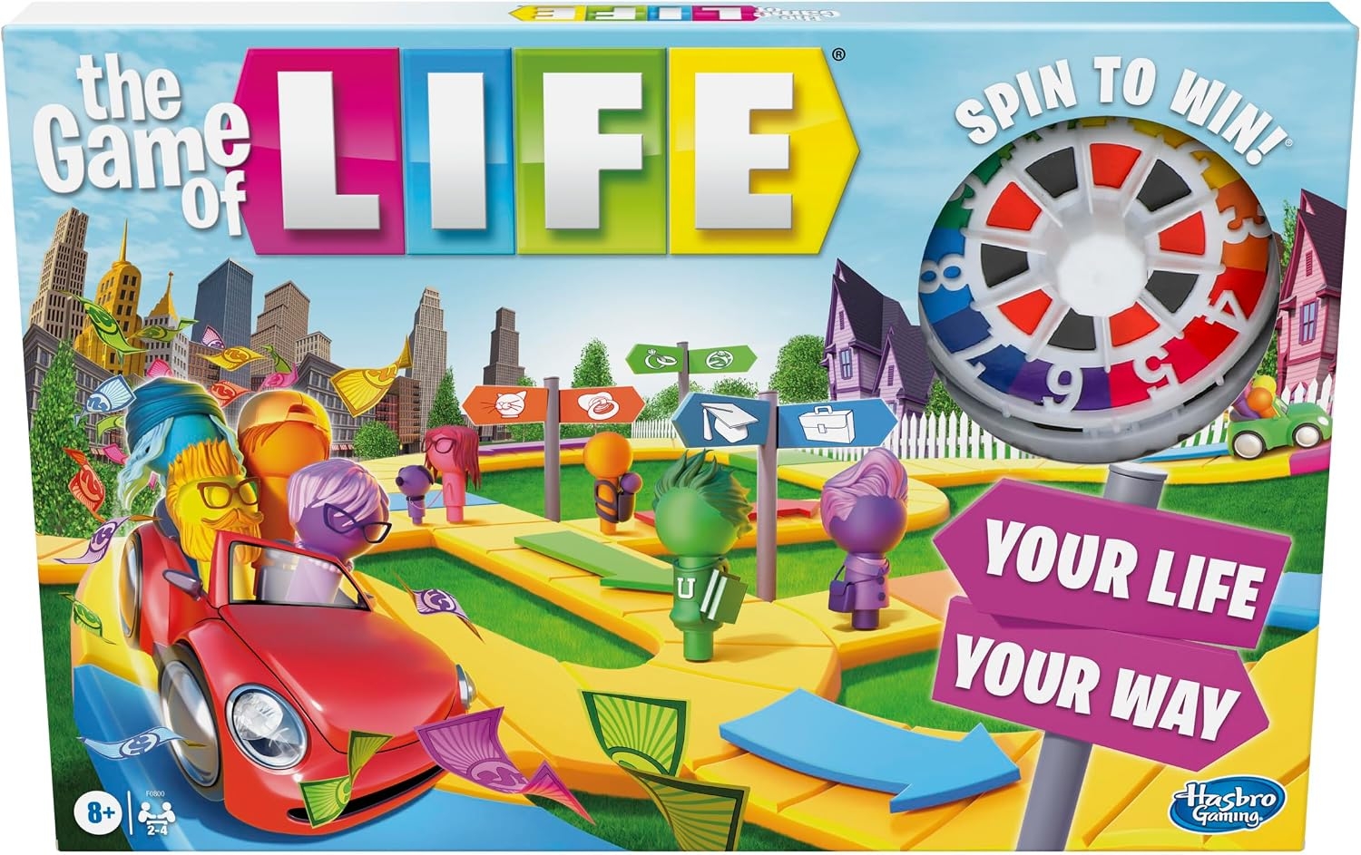 The Game of Life Board Game, Family Game for Kids Ages 8+, 2 to 4 Players