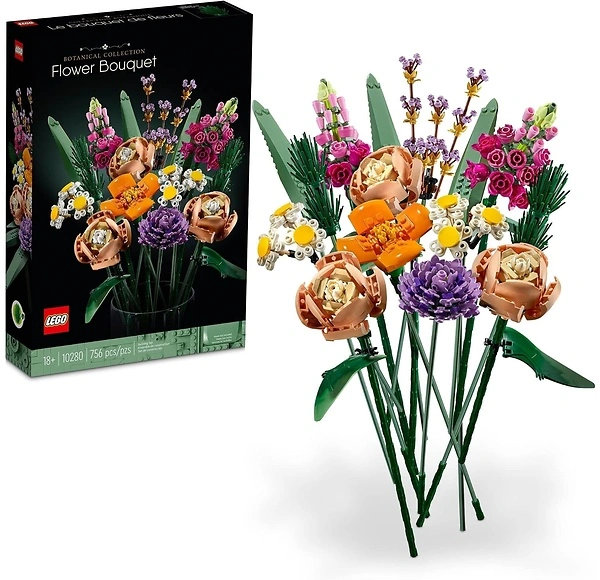 LEGO Botanicals Flower Bouquet Building Set - Artificial Flowers, Ages 18+, 10280