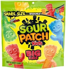Sour Patch Kids, Big Kids Soft and Chewy Gummy Candy, Share Size, 12 Ounce