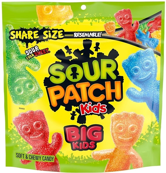 Sour Patch Kids, Big Kids Soft and Chewy Gummy Candy, Share Size, 12 Ounce