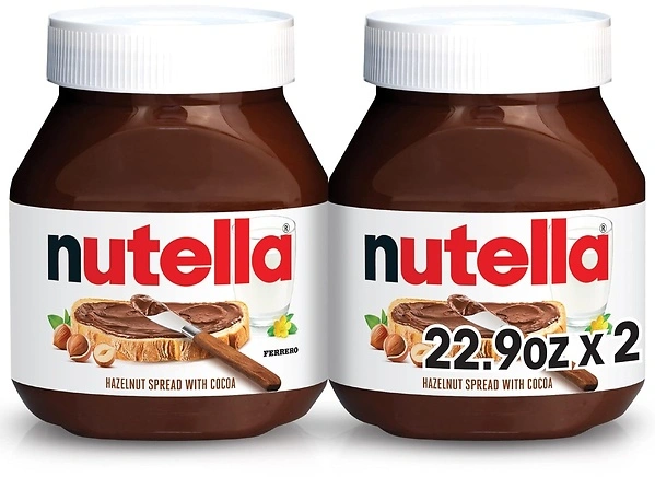 Nutella Chocolate Hazelnut Spread with Cocoa, 2 Pack, 22.9 oz Each