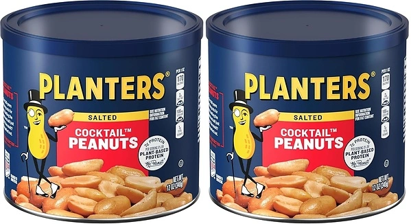 Planters Cocktail Peanuts (12 oz Jar) (Pack of 2)