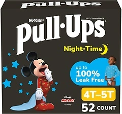 Pull - Ups Boys' Night - Time Potty Training Pants, Size 4T - 5T, 52 Ct