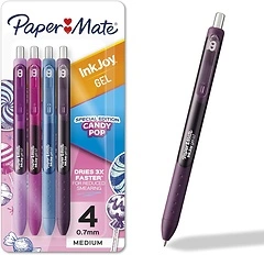 Paper Mate InkJoy Gel Pens, Candy Pop Special Edition, Medium Point, 4 Count