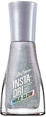Sally Hansen Insta - Dri Holo - Glow Nail Polish, Quick Dry, Shimmer 103 Euphoric Gray