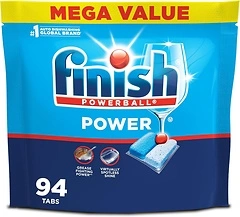 Finish Power Dishwasher Pods, No Pre-Rinse Detergent, Fresh Scent, 94 Count
