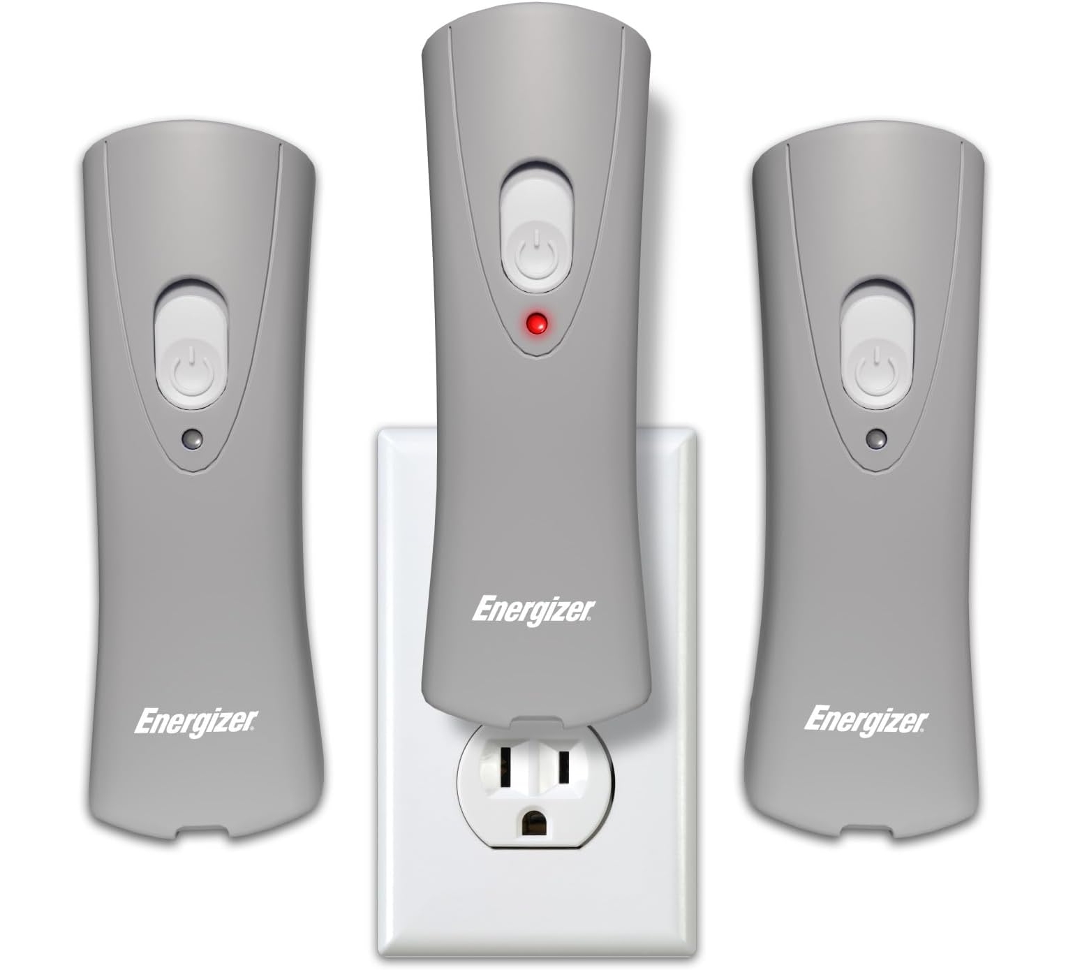 Energizer Auto-On LED Flashlights Rechargeable (3-Pack) for Power Outages