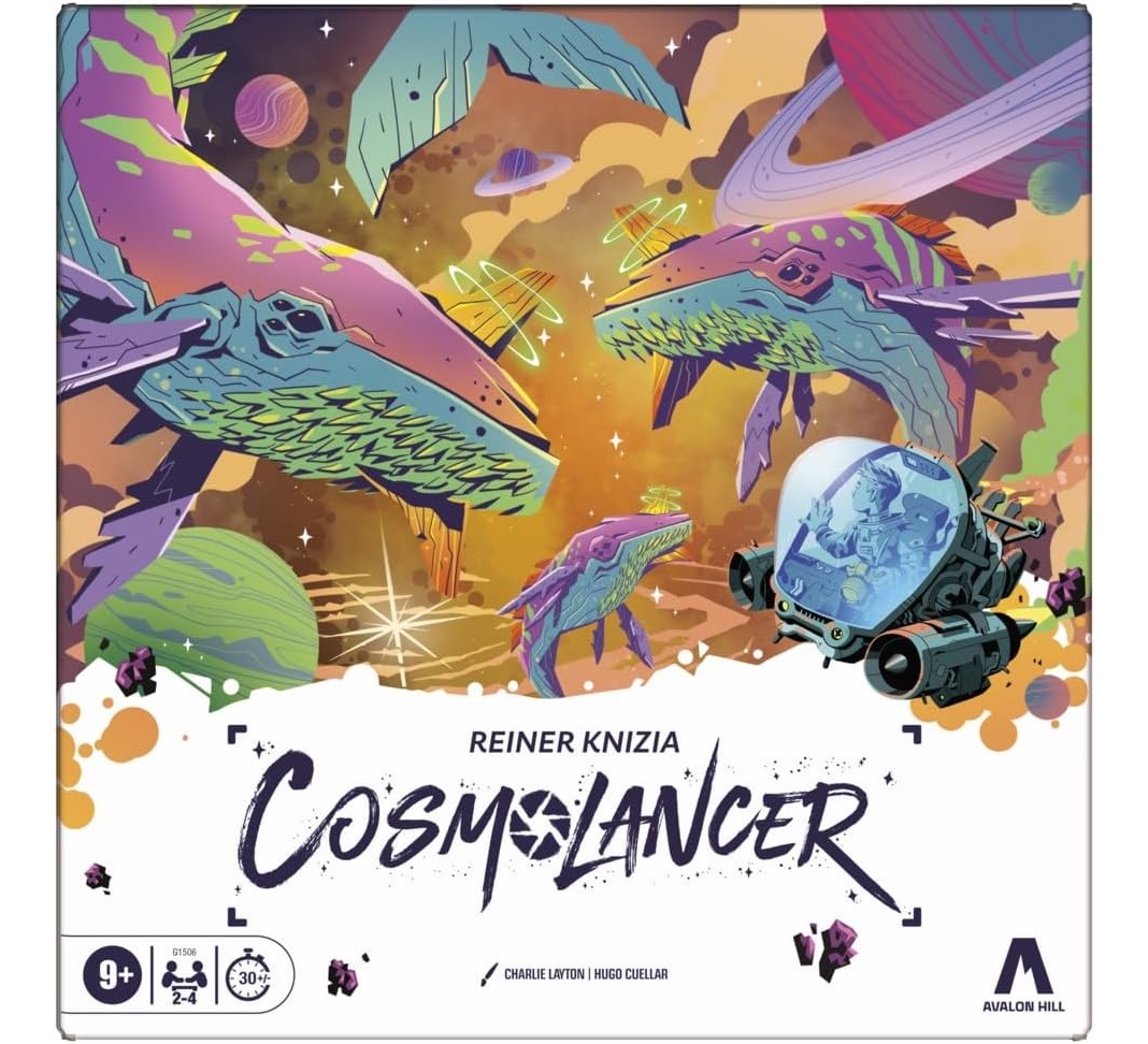 Cosmolancer Board Game, A Strategy Game by Reiner Knizia, 2-4 Players, Ages 9+