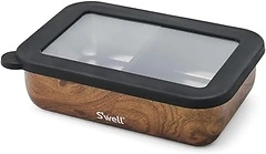 S'well Stainless Steel Bento Box, Teakwood, Leakproof, Dishwasher Safe