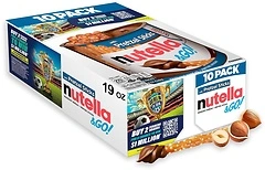 Nutella & GO! Chocolate Hazelnut Spread with Pretzel Sticks, 10 Snack Packs