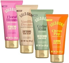 Gold Bond Scented Hand Cream Set, Everyday Hydrating Cream, 3 oz, 4 Pack