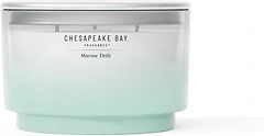 Chesapeake Bay 14.5oz Marine Drift Scented Candle, Sea Glass Inspired Jar