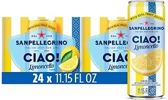 Sanpellegrino Ciao Limoncello Flavored Sparkling Water, Italian Sparkling Water, 24Pk