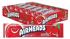 Airheads Full-Size Candy Bars, Cherry, 36 Count Box
