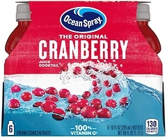 Ocean Spray Cranberry Cocktail Juice Drink, (Pack of 6) 10 Ounce, 60 Fl Oz