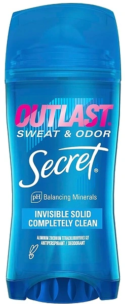 Secret Outlast Antiperspirant Deodorant for Women, 72hr Protection, 2.6 oz