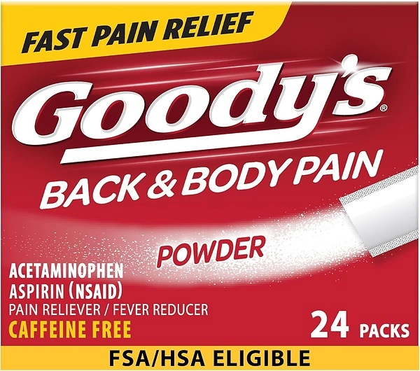 Goody's Back and Body Pain Relief Powder, 24 ct