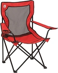 Coleman Broadband Mesh Quad Camping Chair with Carry Bag & Cup Holder