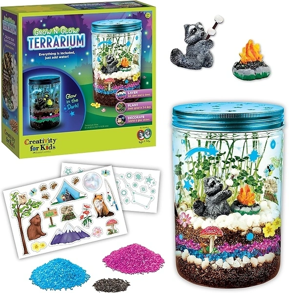 Creativity for Kids Grow 'N Glow Terrarium Kit - Educational STEM Activities
