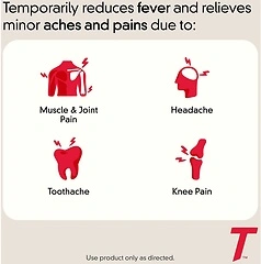 Tylenol Extra Strength 500 mg Acetaminophen Caplets, 10 ct, Pain Reliever