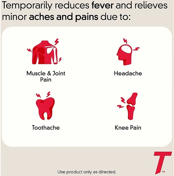 Tylenol Extra Strength 500 mg Acetaminophen Caplets, 10 ct, Pain Reliever