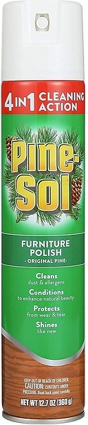 Pine-Sol Furniture Polish, 4-in-1 Cleaning Action, Original Pine Scent, 12.7 fl oz