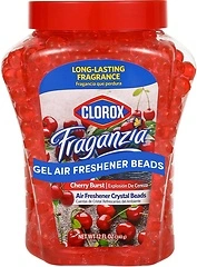 Clorox Fraganzia Crystal Beads Air Freshener, Cherry Burst Scent, 12 Fl Oz