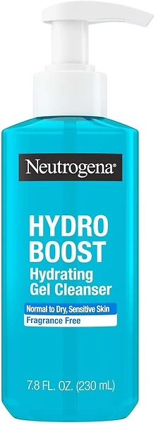 Neutrogena Hydro Boost Gel Cleanser, Daily Face Wash for Sensitive Skin, 7.8 fl oz