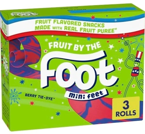 Fruit By the Foot, Berry Tie Dye, Mini Snacks, 3 ct