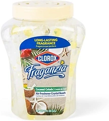 Clorox Fraganzia Crystal Beads Air Freshener, Coconut Colada Scent, 12 Fl Oz