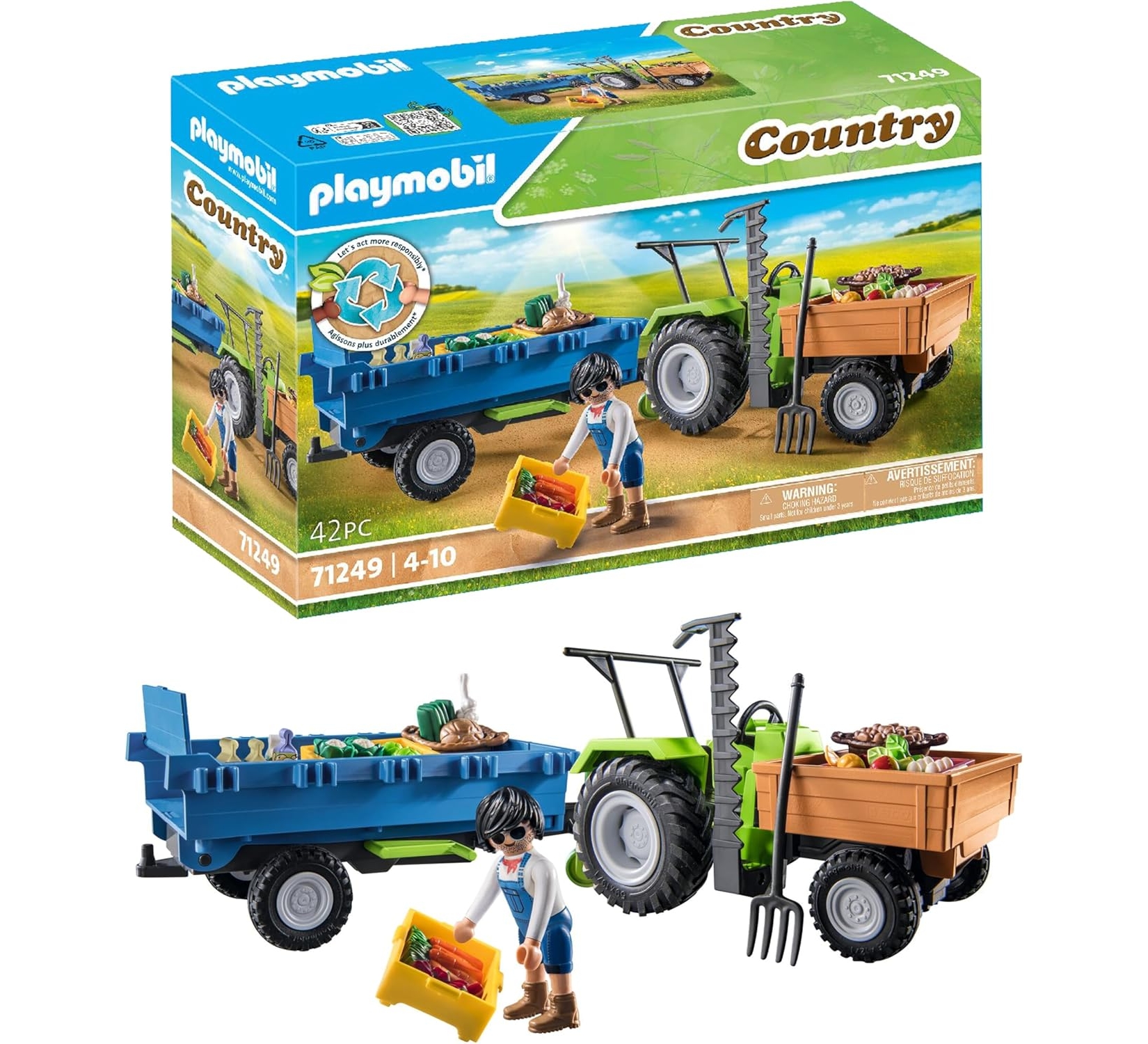 Playmobil Harvester Tractor with Trailer