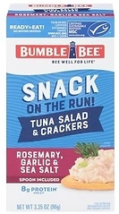Bumble Bee Snack On The Run! Protein Snack Pack, Tuna Salad with Crackers Kit