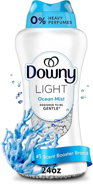 Downy Light Laundry Scent Booster Beads, Ocean Mist Scent, 24 OZ