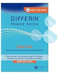 Differin Acne Treatment Pimple Patches, Salicylic Acid & Centella, 36 ct