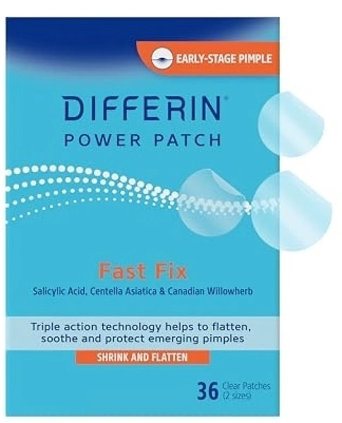 Differin Acne Treatment Pimple Patches, Salicylic Acid & Centella, 36 ct