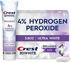 Crest 3D White Brilliance Pro Ultra White Toothpaste, 3.8 oz, Anticavity Fluoride