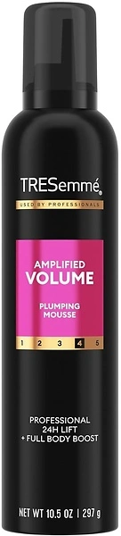 TRESemme Plumping Mousse, Amplified Volume for 24H Lift and Body, 10.5 Fl Oz